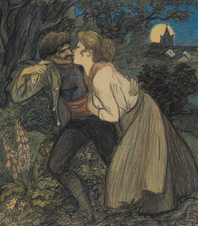 La Chienne au loup, Théophile Alexandre Steinlen