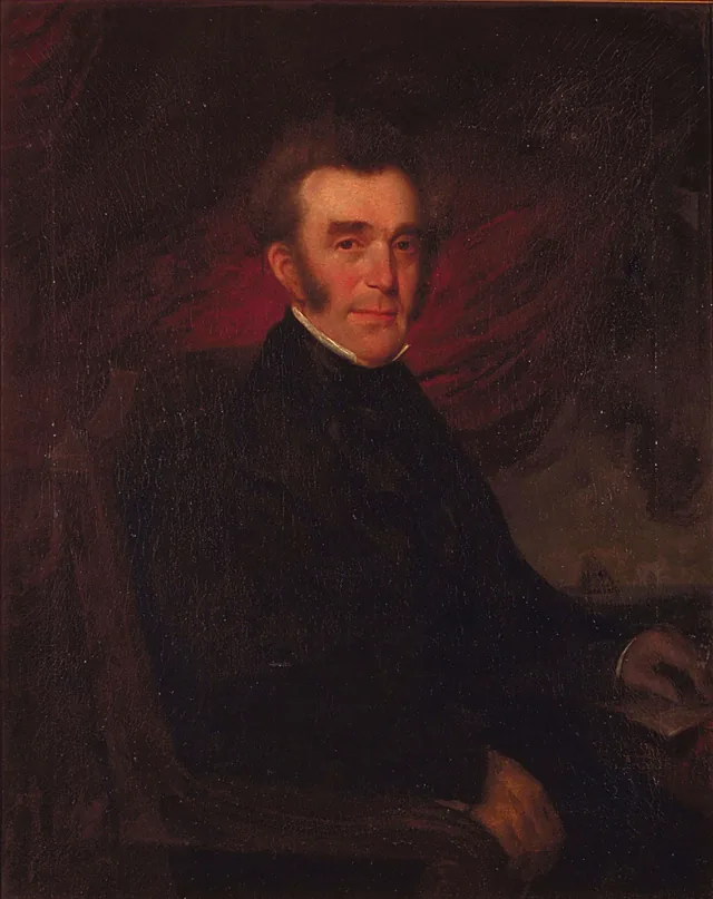 Retrato de Archibald Campbell, Théophile Hamel