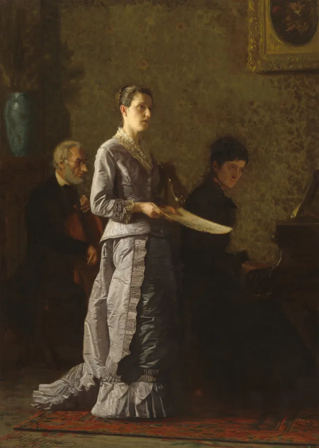 Singing a Pathetic Song, Thomas Eakins