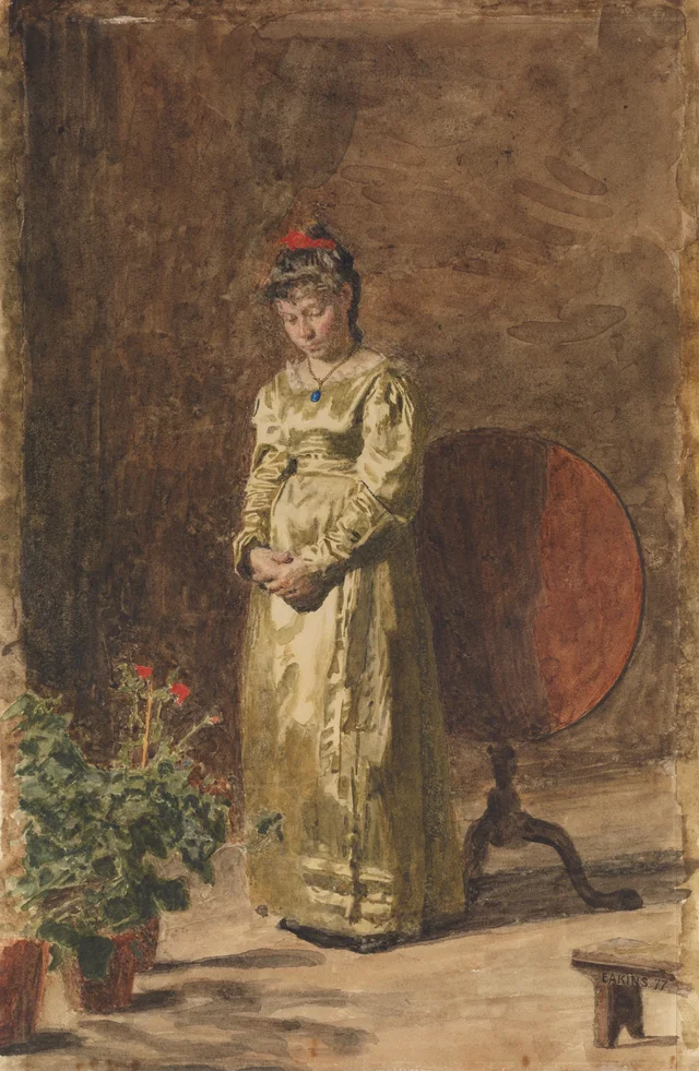 Young Girl Meditating, Thomas Eakins