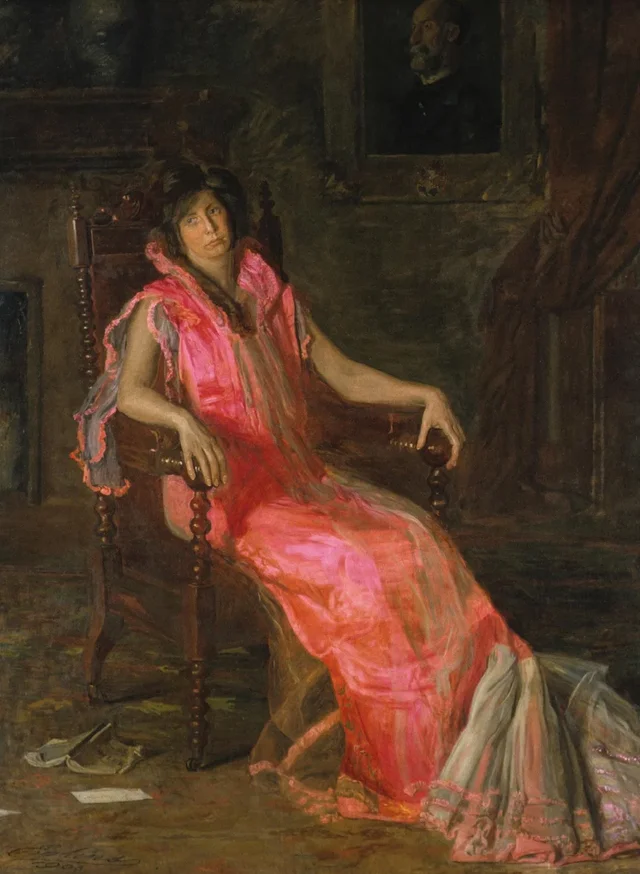 An Actress (Portrait of Suzanne Santje), Thomas Eakins
