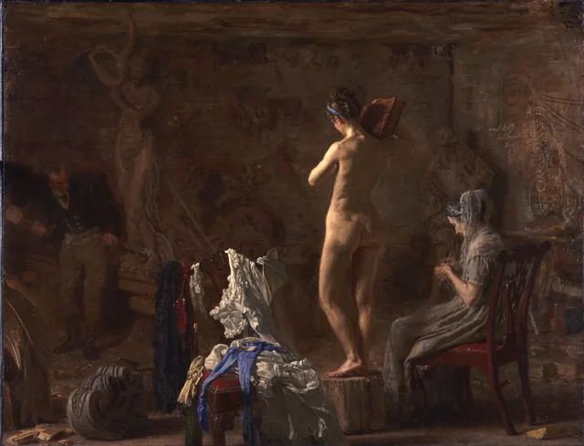 William Rush sculptant sa figure allégorique de la Schuylkill, Thomas Eakins