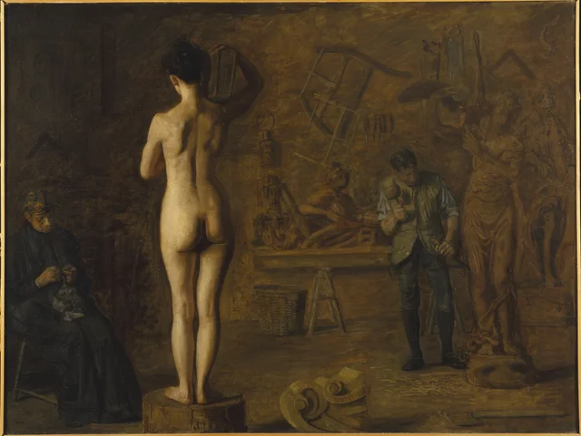 William Rush Carving His Allegorical Figure of the Schuylkill River (1908), Thomas Eakins