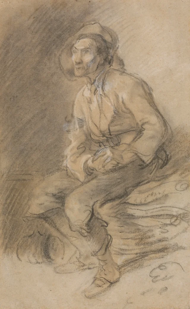 Leñador sentado sobre un haz de leña, Thomas Gainsborough