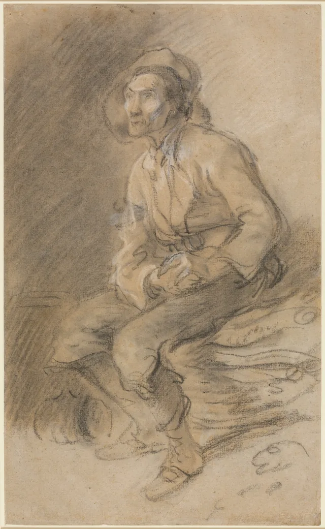A Woodman Seated on a Bundle of Faggots, Thomas Gainsborough
