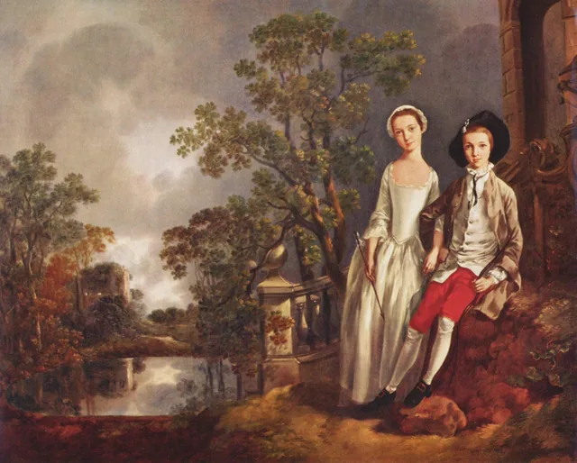 Heneage Lloyd y su hermana, Thomas Gainsborough