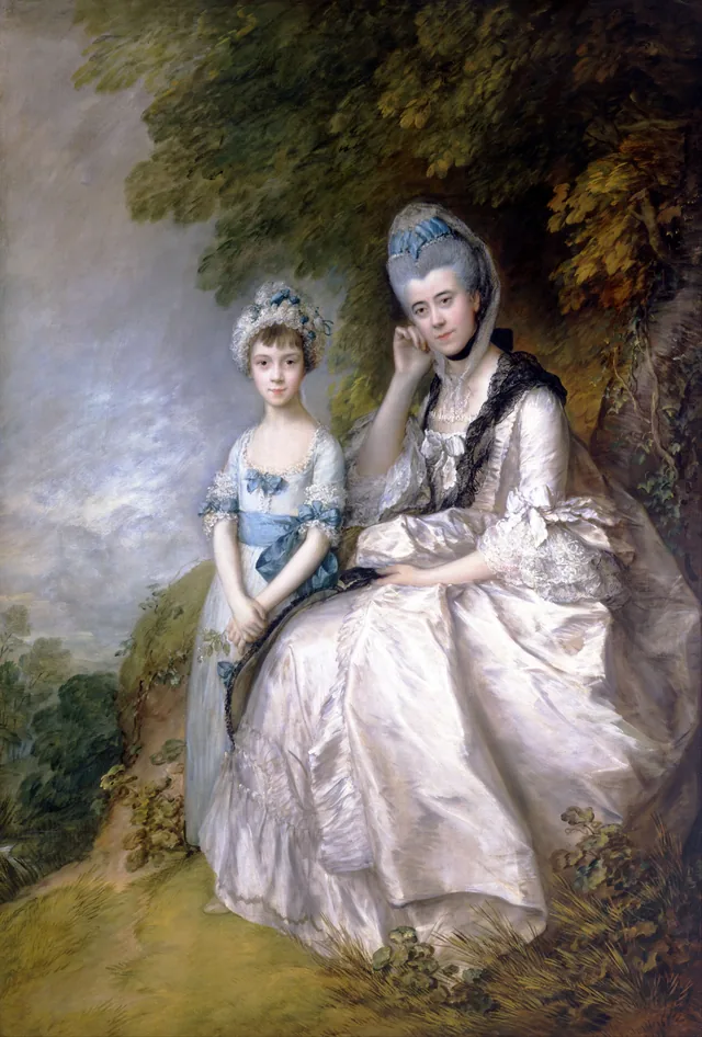 Hester, comtesse de Sussex, et sa fille, Lady Barbara Yelverton