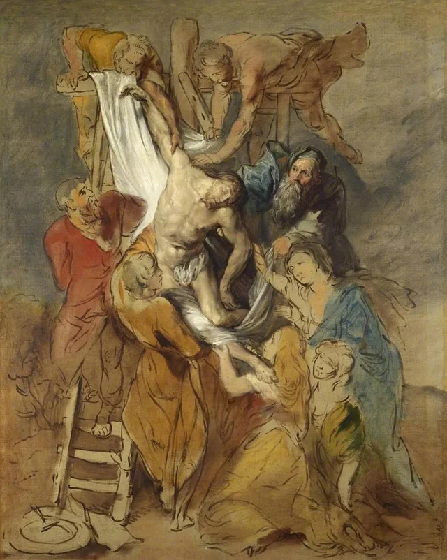 Descent from the Cross (after Peter Paul Rubens), Thomas Gainsborough