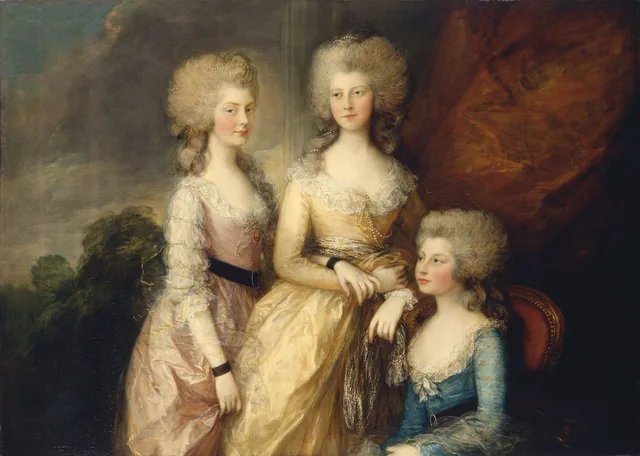 The Three Eldest Princesses: Charlotte, Princess Royal (1766-1828), Augusta (1768-1840) and Elizabeth (1770-1840), Thomas Gainsborough