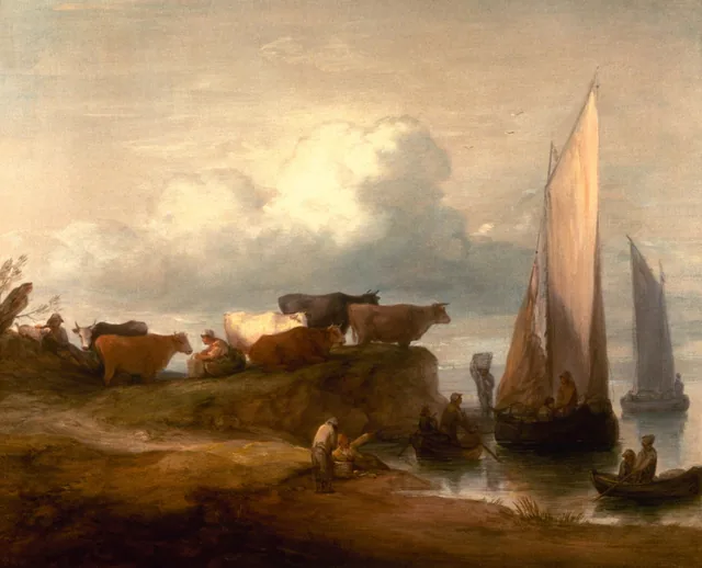 Un paisaje costero, Thomas Gainsborough