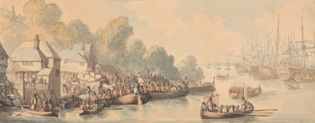 Embarquement à Southampton, 20 juin 1794
