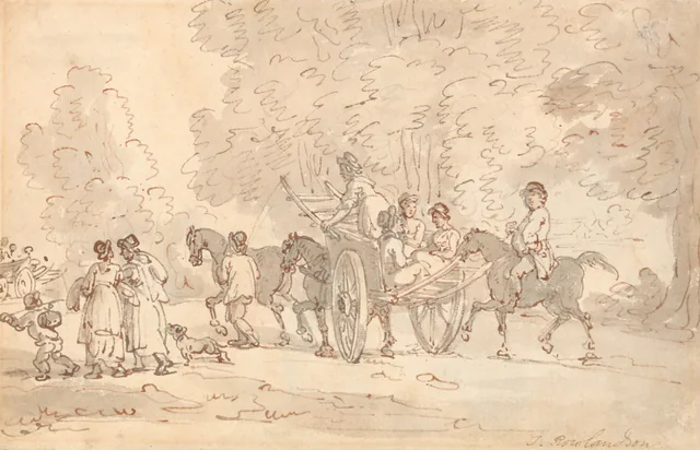 En route pour le marché