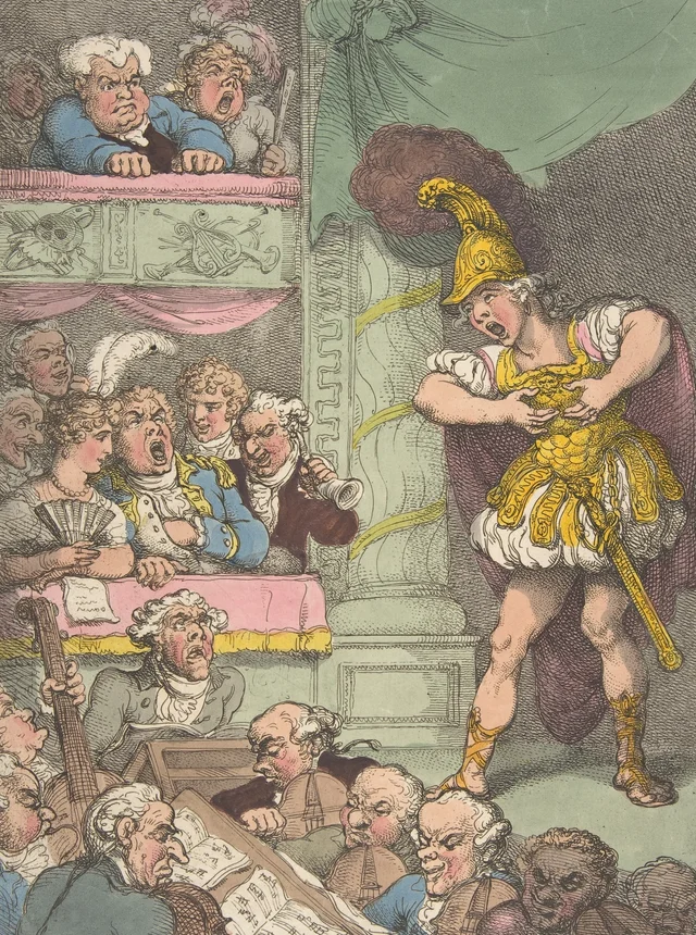 John Bull at the Italian Opera, Thomas Rowlandson