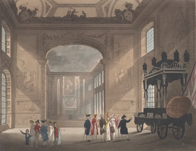 El hospital de Greenwich, el Salón Pintado, Thomas Rowlandson