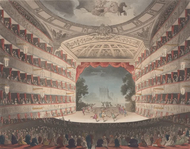 Opera House, Thomas Rowlandson