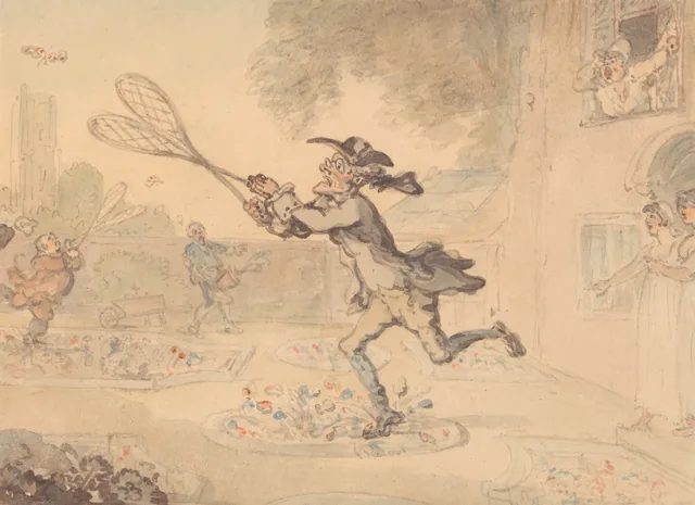 La chasse aux papillons