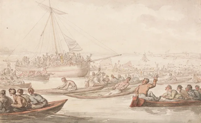 La course annuelle d'aviron pour le manteau et l'insigne de Doggett