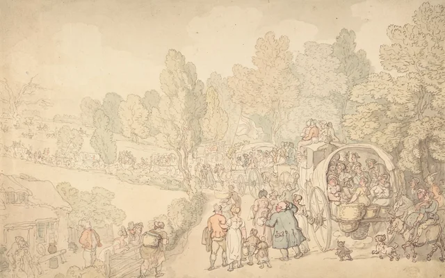 La feria de Fairlop, Essex, Thomas Rowlandson
