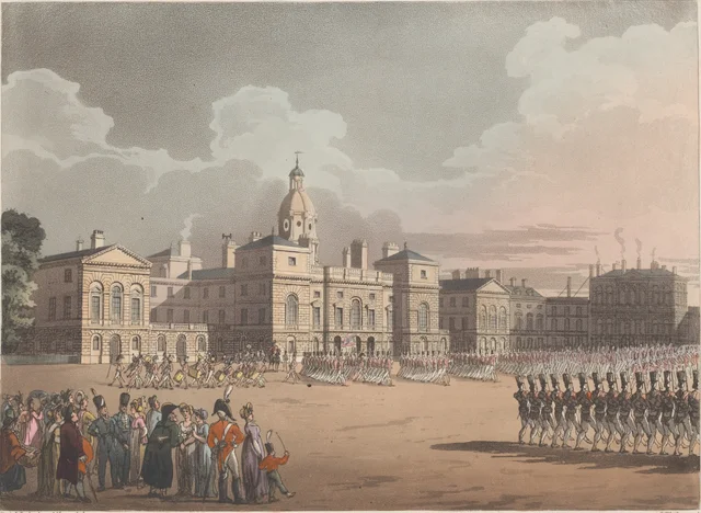 Mounting Guard, St. James's Park, Thomas Rowlandson