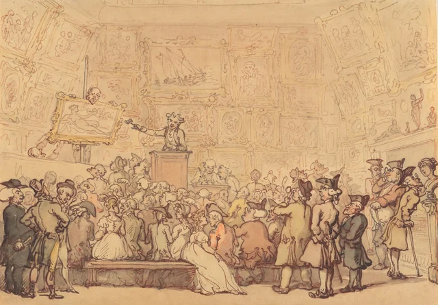 La salle de vente de Christie's, Pall Mall, Thomas Rowlandson
