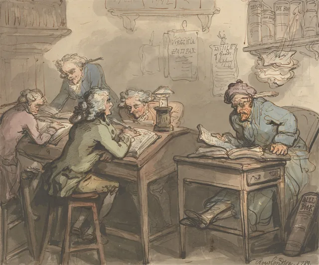 Le bureau d'un négociant