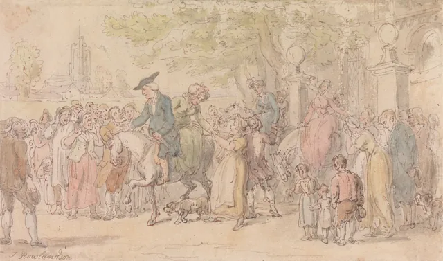 The Departure from Wakefield, Thomas Rowlandson