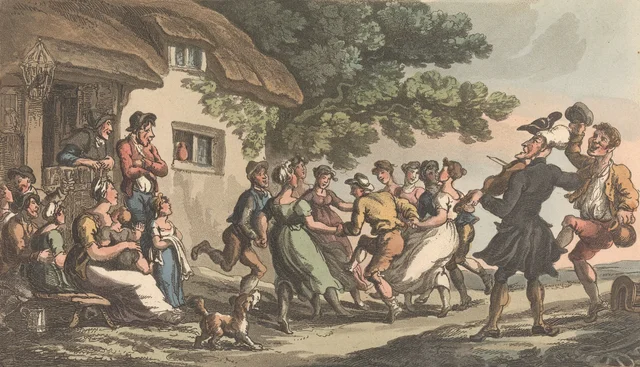 El doctor Syntax, deportes campestres, de La gira del doctor Syntax en busca de lo pintoresco, Thomas Rowlandson