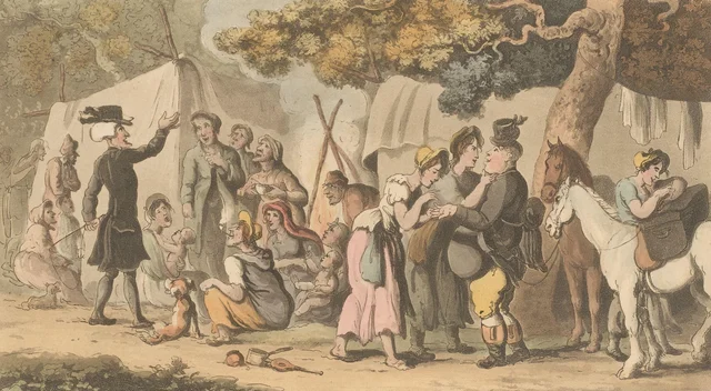 Dr. Syntax and the Gypsies, Thomas Rowlandson
