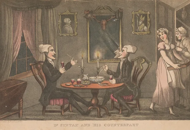 Dr. Syntax and his Counterpart, Thomas Rowlandson