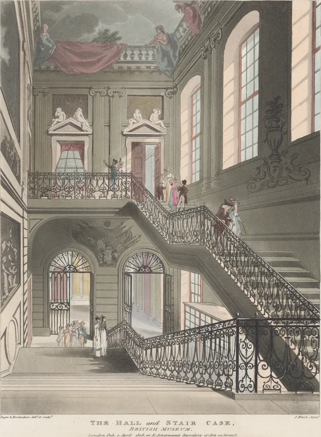 Le hall et l'escalier, British Museum