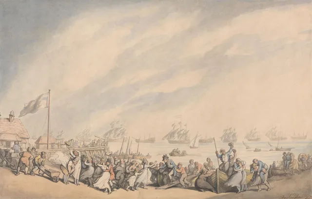 Le retour de la flotte à Great Yarmouth en 1797