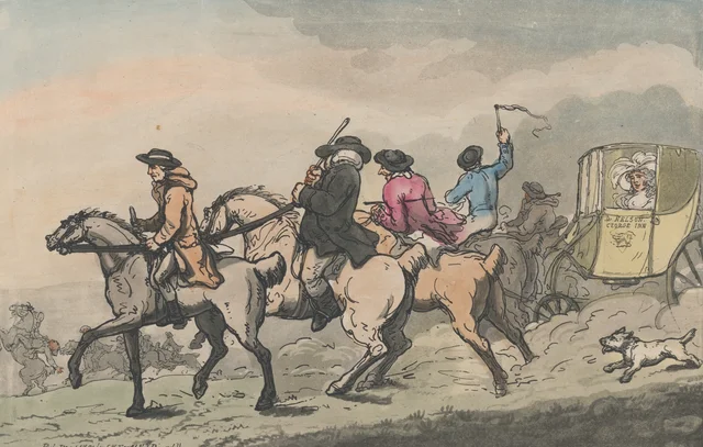 De vuelta de las carreras, Thomas Rowlandson