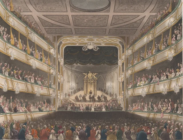 Covent Garden Theatre, Thomas Rowlandson