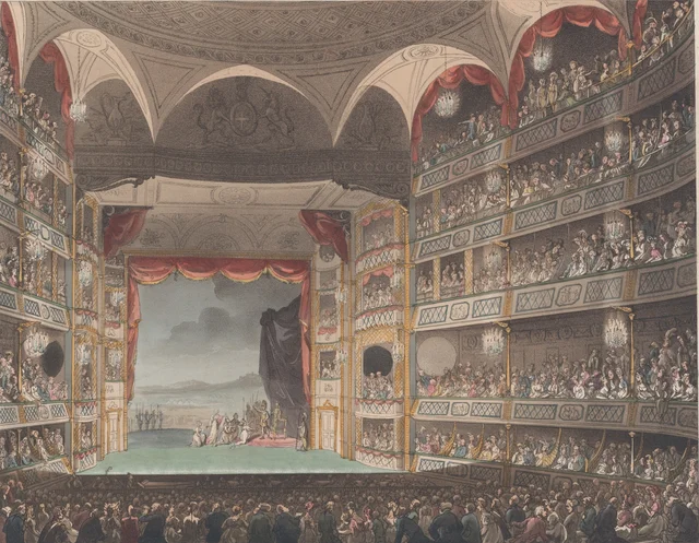 Drury Lane Theatre, Thomas Rowlandson