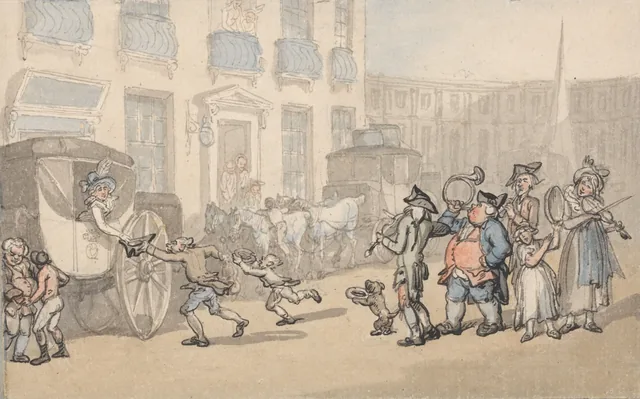 Les agréments de Bath : l'arrivée des carrosses