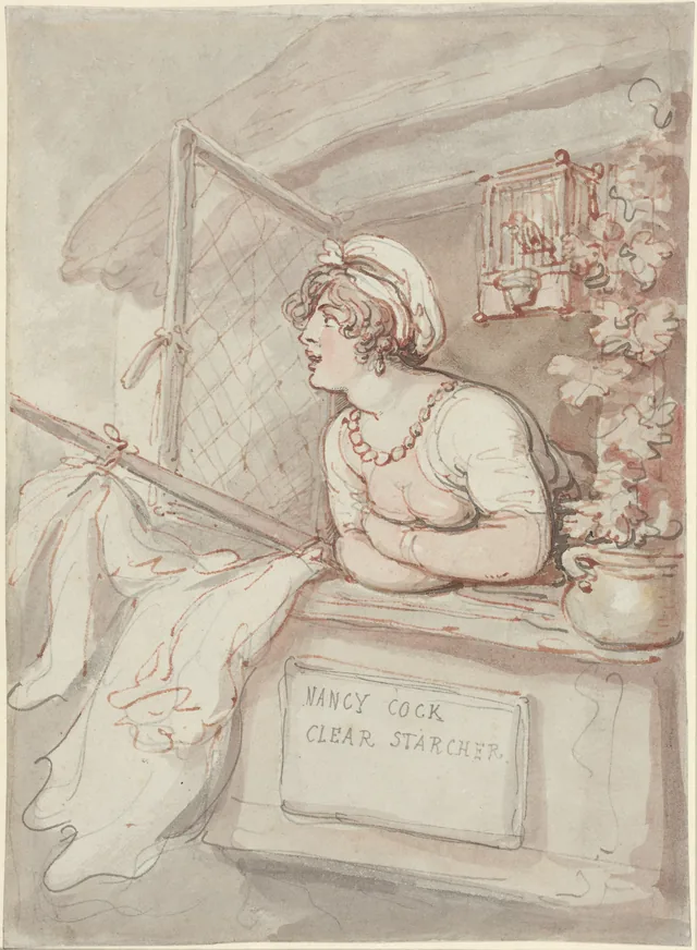 Nancy Cock - Clear Starcher, Thomas Rowlandson