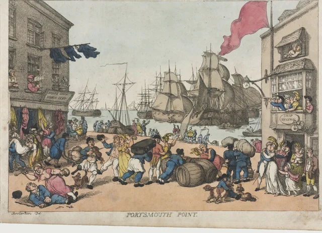 Portsmouth Point, Thomas Rowlandson