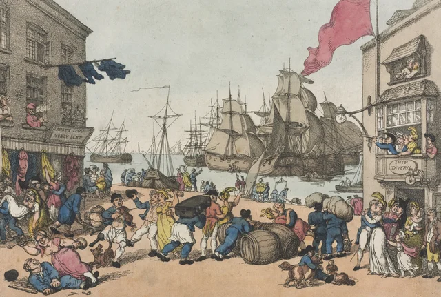 Portsmouth Point, Thomas Rowlandson