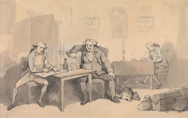 Rowlandson et Wigstead en voyage