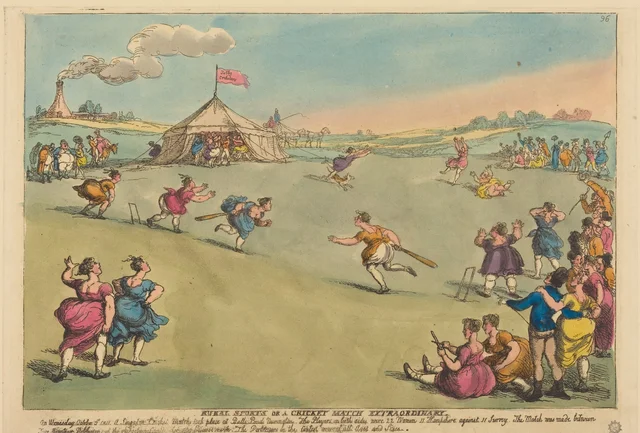 Rural Sports or a Cricket Match Extraordinary, Thomas Rowlandson