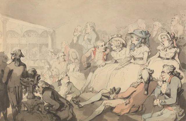 Un public assistant à une pièce au théâtre de Drury Lane