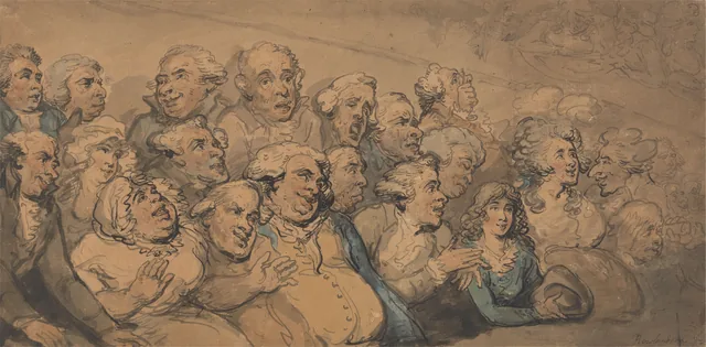 Un public au théâtre de Drury Lane