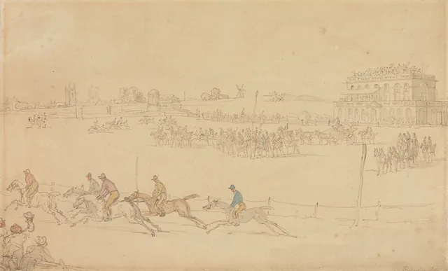 A Race on the Knavesmire at York, Thomas Rowlandson