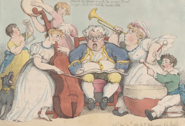 A Musical Family, Thomas Rowlandson