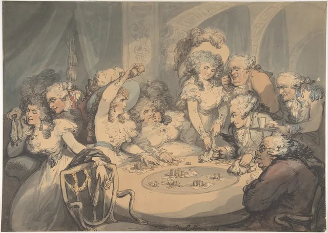 Une table de jeu à Devonshire House