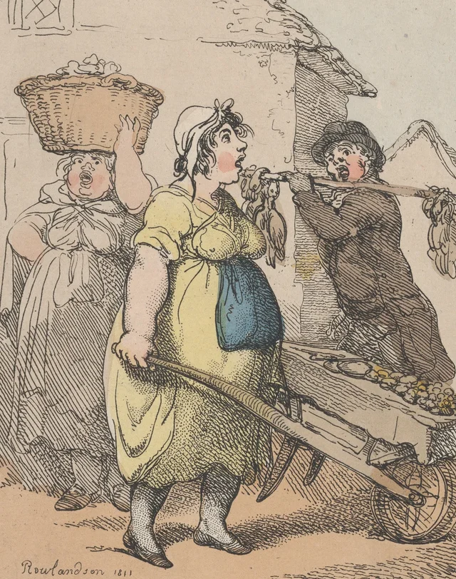 Here's Your Potatoes, Four Full Pounds for Two Pence, Thomas Rowlandson
