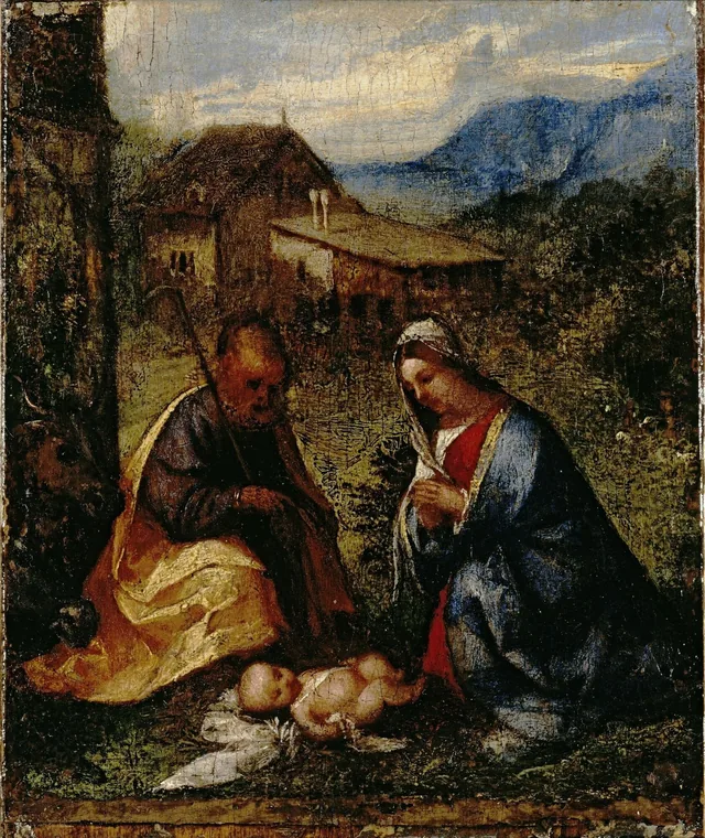 Adoration of the Christ Child, Titien