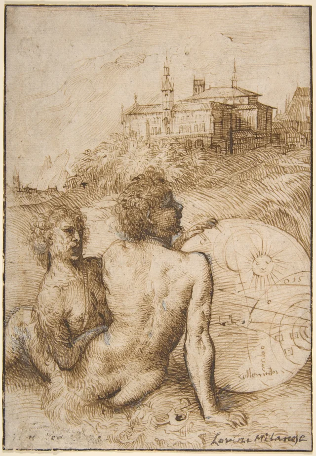 Deux satyres dans un paysage
