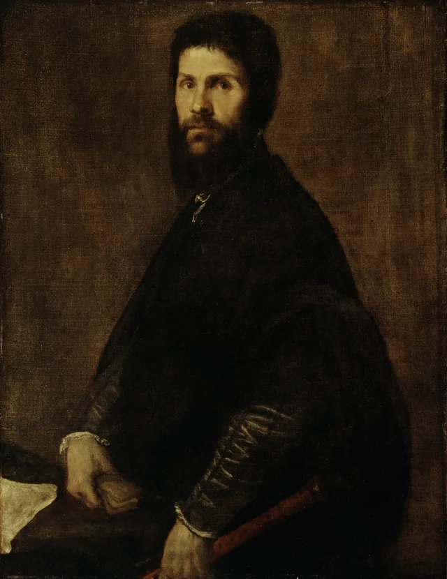 Man Holding a Flute, Titien