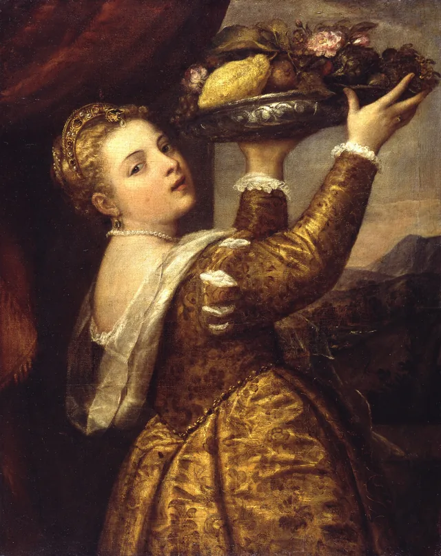 Girl with a Platter of Fruit, Titien